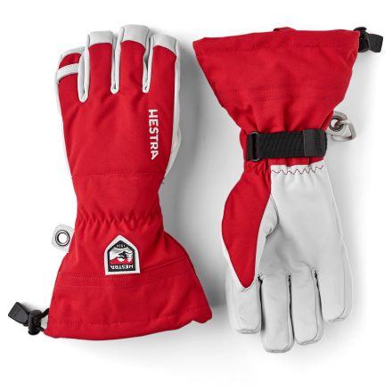 Hestra Mens Army Leather Heli Ski 5-Finger Gloves