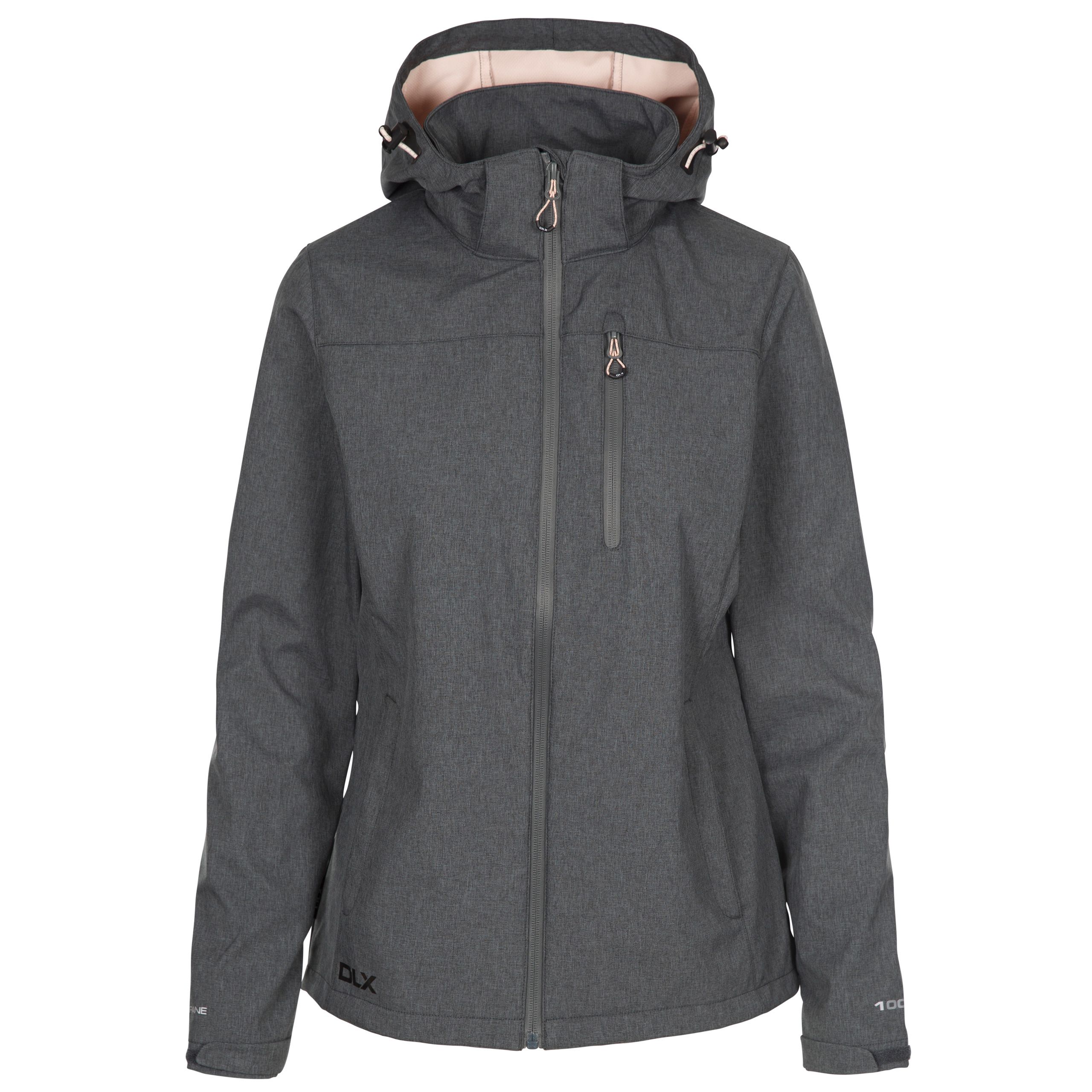 Dlx Women's Softshell Jacket Windproof Claren Ii Grey Size 16 - Image 3