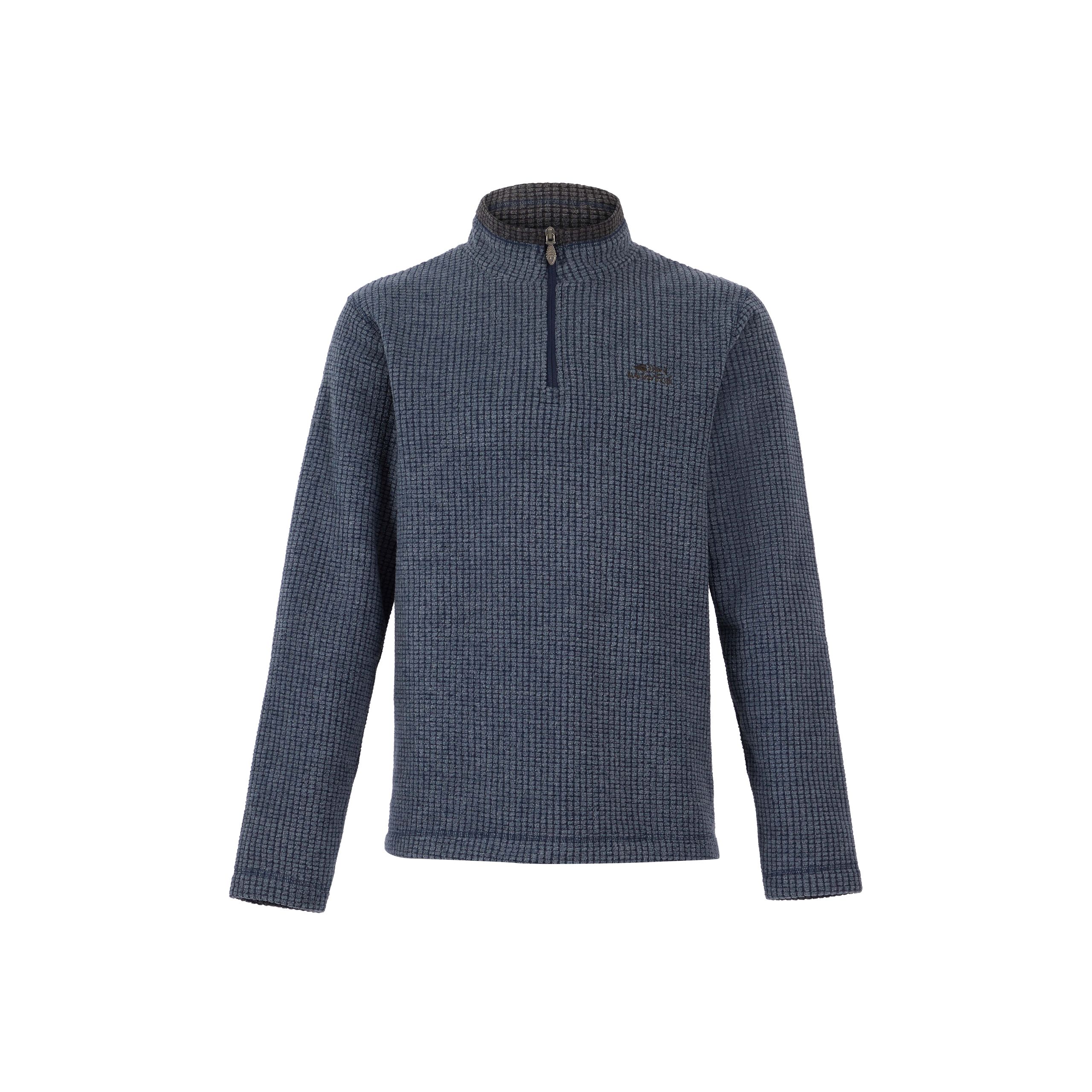 Weird Fish Men's Navy Newark Eco 1/4 Zip Fleece