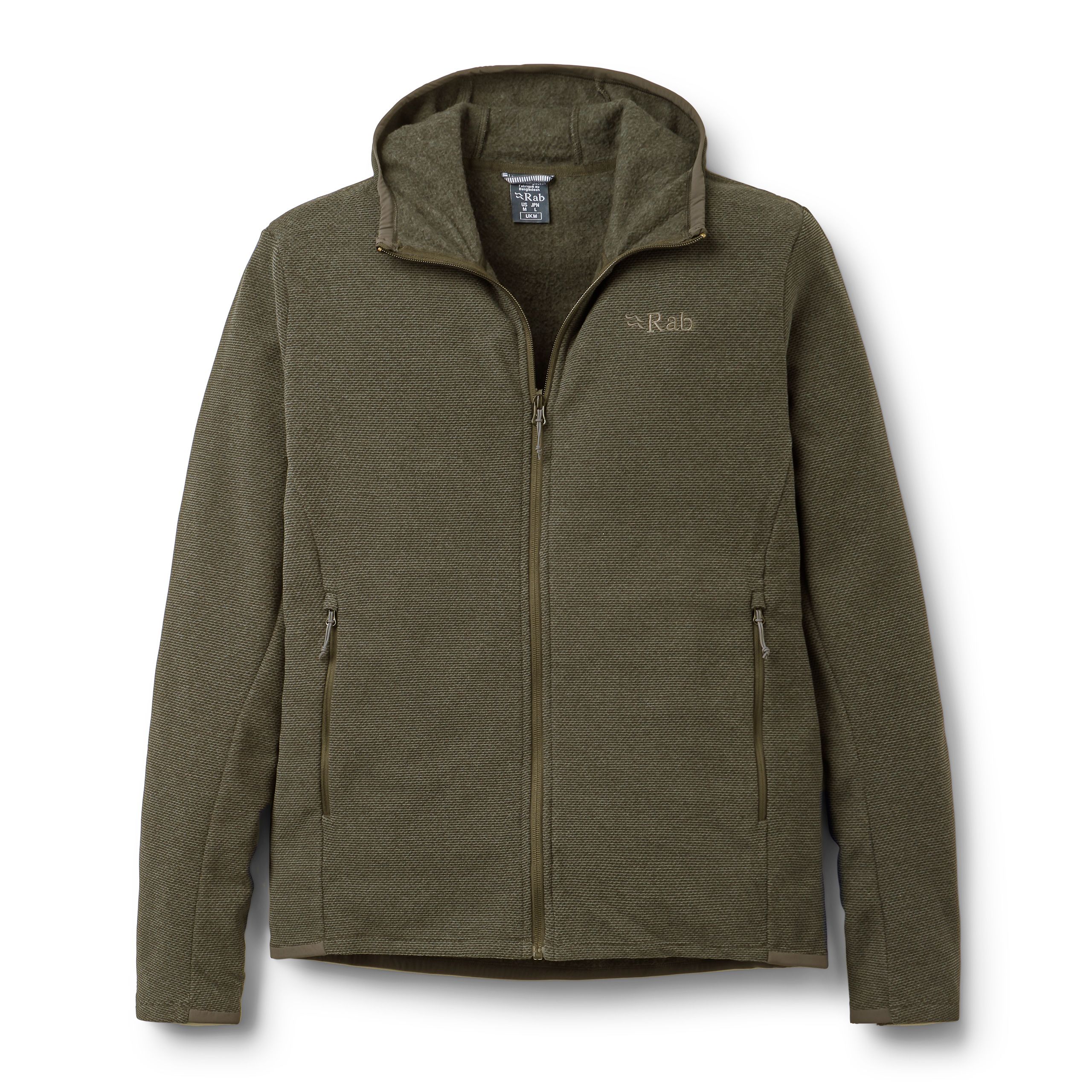Rab Men's Khaki Stavel Hooded Fleece Jacket