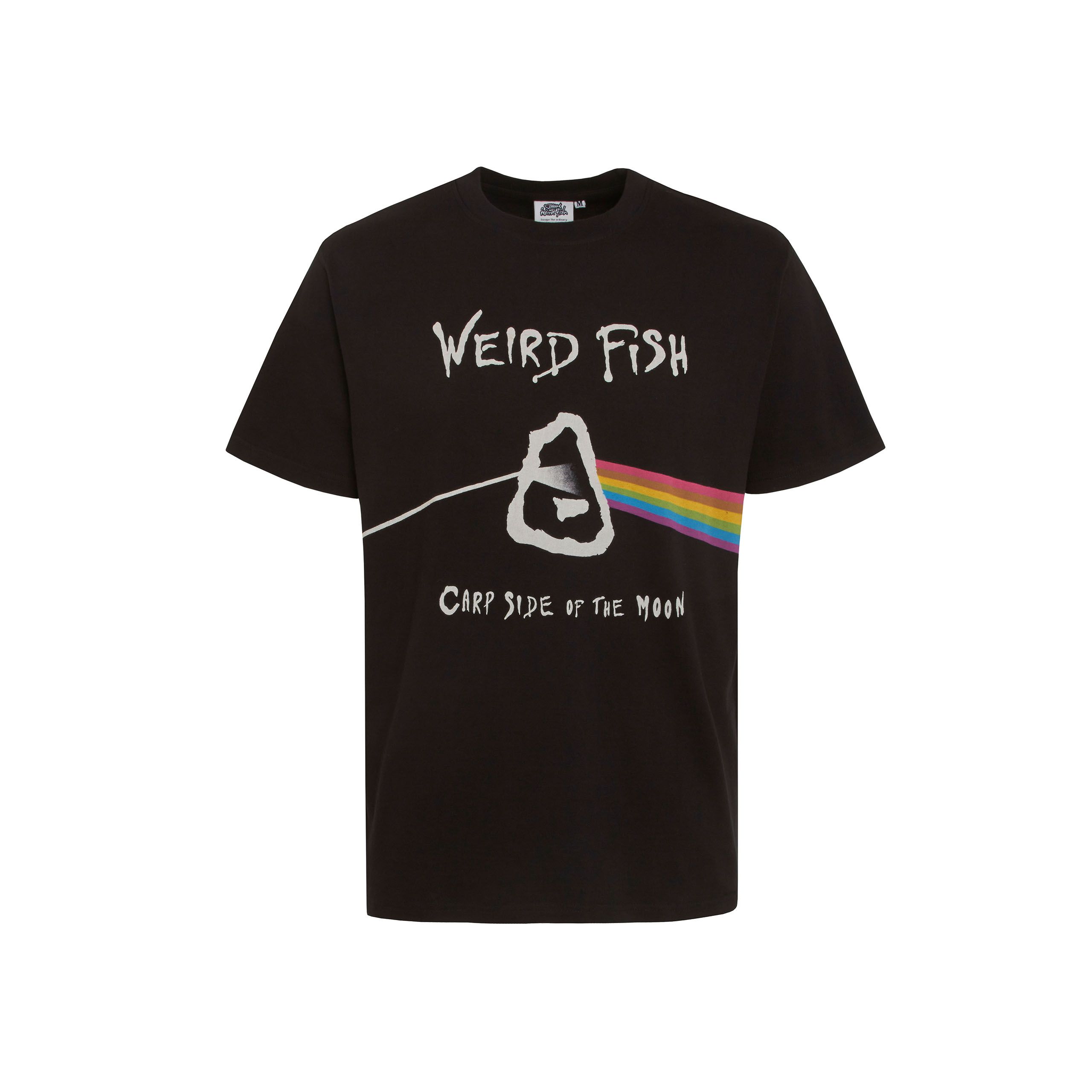 Weird Fish Men's Black Carp Side Org Print Tee - Image 2