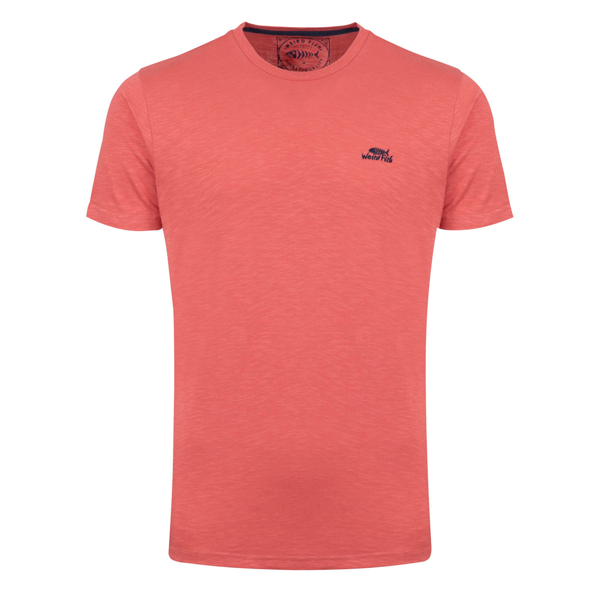 Weird Fish Men's Orange Fished Organic Branded T-Shirt