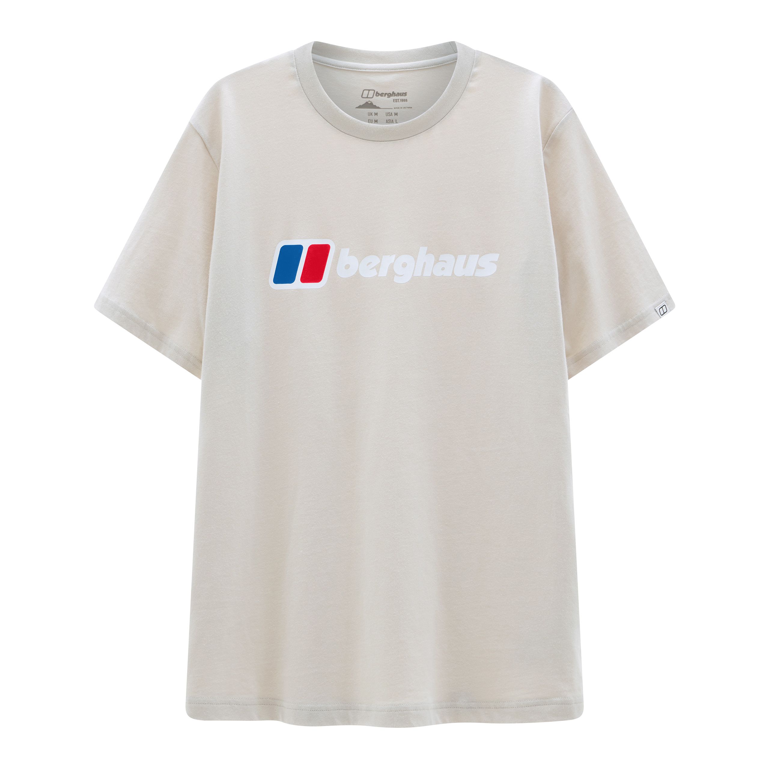 Berghaus (L, Stone) Mens Class Xl-Logo Short Sleeve T-Shirt - Image 4