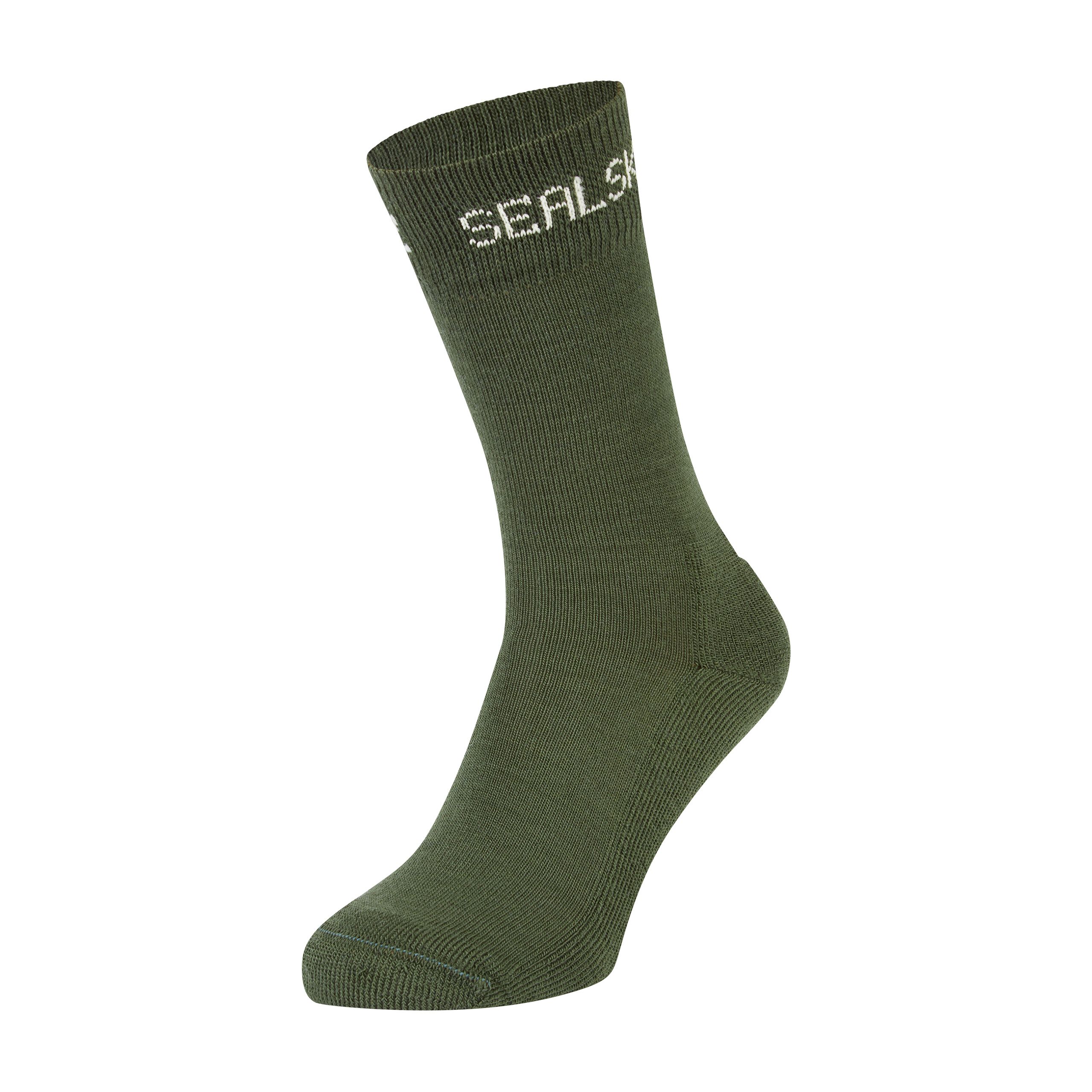 Seal Skinz Unisex Khaki Solo Merino Liner Socks