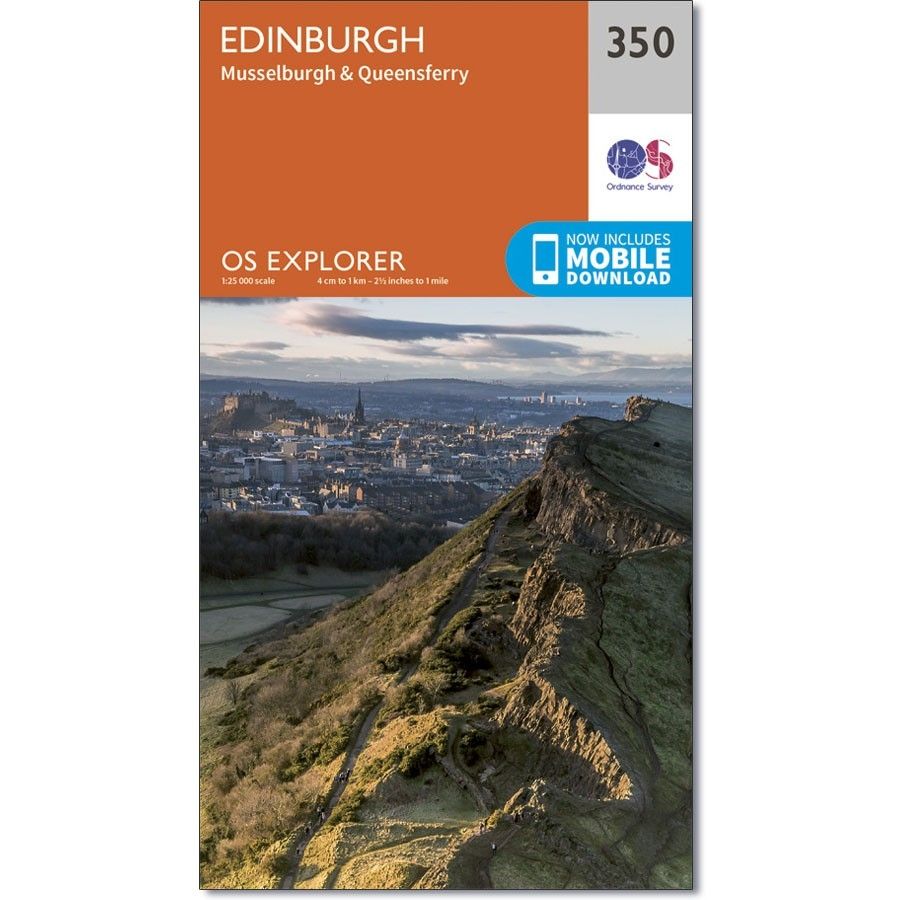 Ordnance Survey Unisex Assorted Explorer 350 Map Of Edinburgh