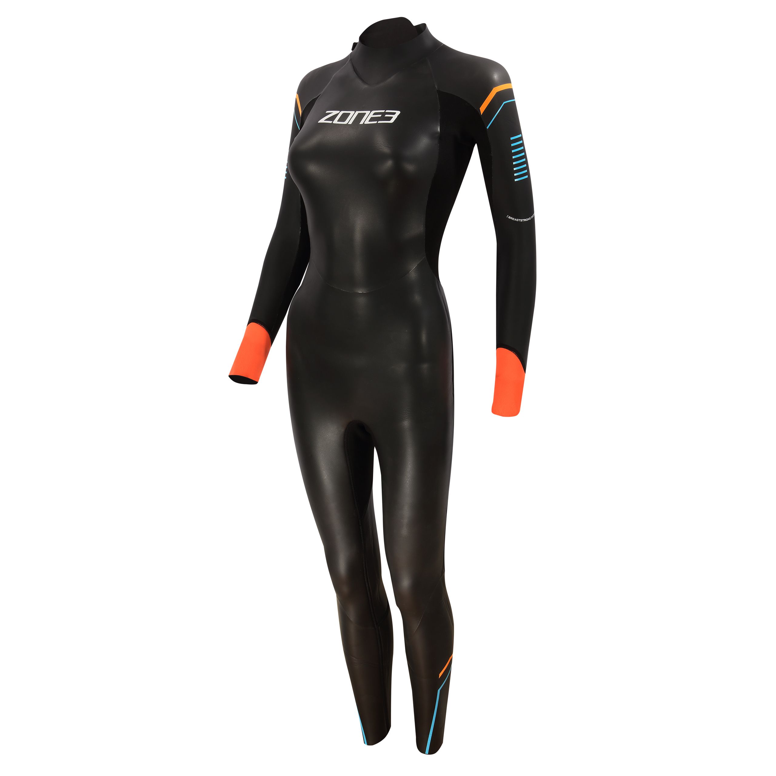Zone3 Women's Black Aspect Breaststroke 1.5/3Mm Full Wetsuit