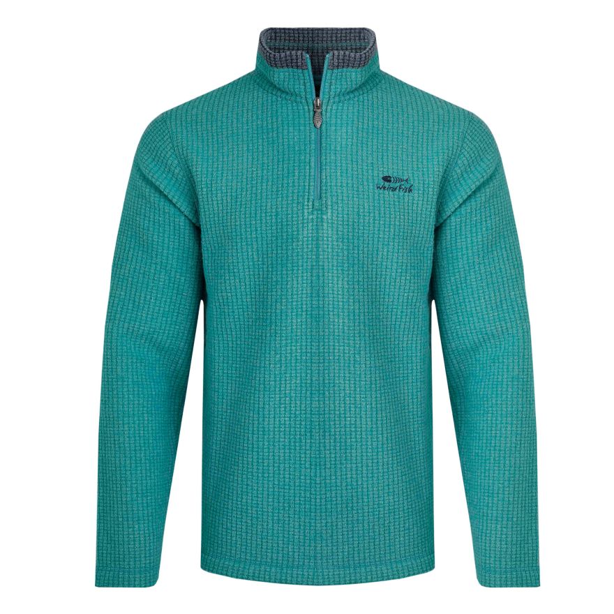 Weird Fish Newark Mens Eco Quarter Zip Fleece Nevisport