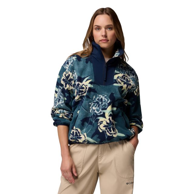Columbia Womens Sequoia Grove Print Half Zip Fleece Jacket