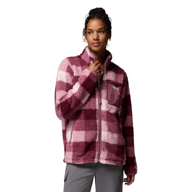 Columbia Womens West Bend II Printed Sherpa Fleece Jacket