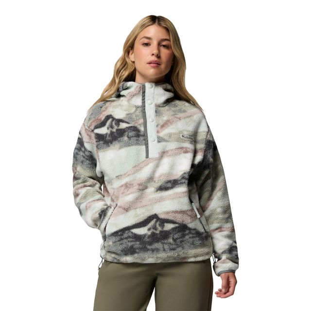 Columbia Womens Helvetia II Sherpa Printed Hooded Fleece
