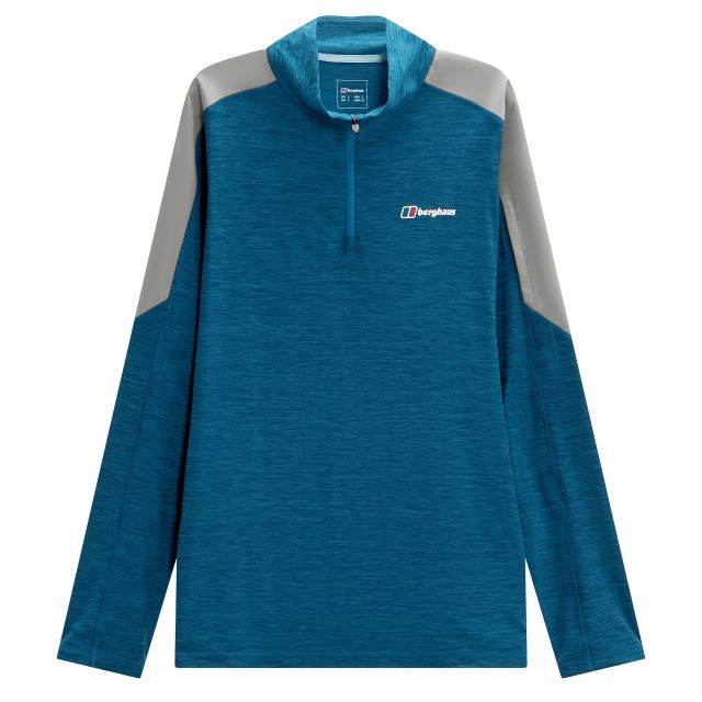 Berghaus Mens Farndale Tech Long Sleeve Half Zip T-Shirt