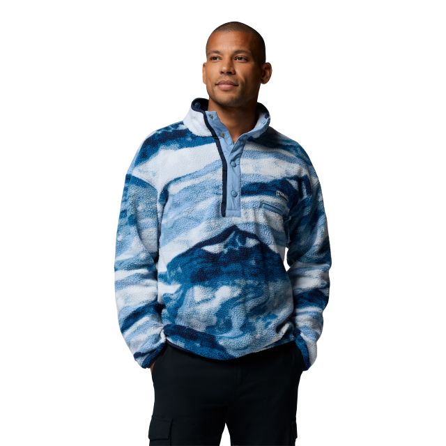 Columbia Mens Helvetia II Printed Half Snap Fleece