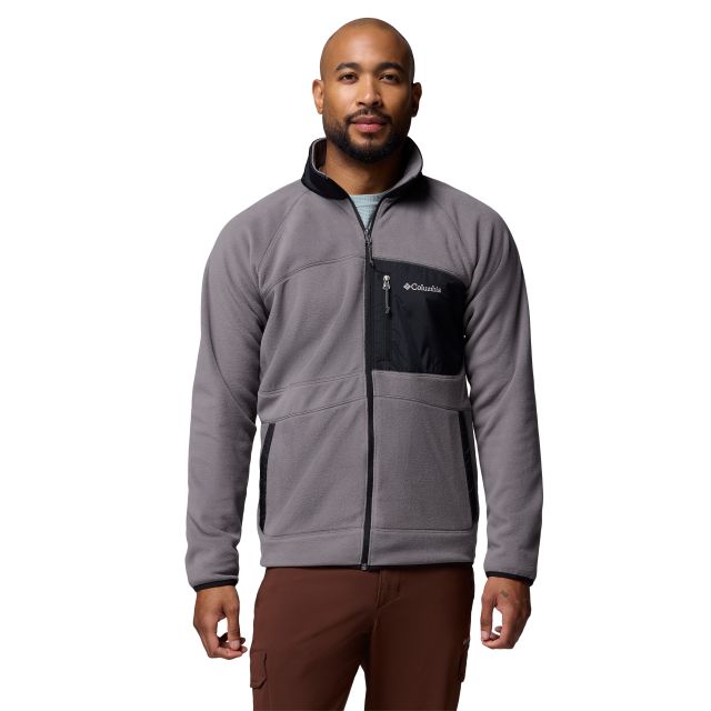 Columbia Mens Fast Trek Overlay Full Zip Fleece