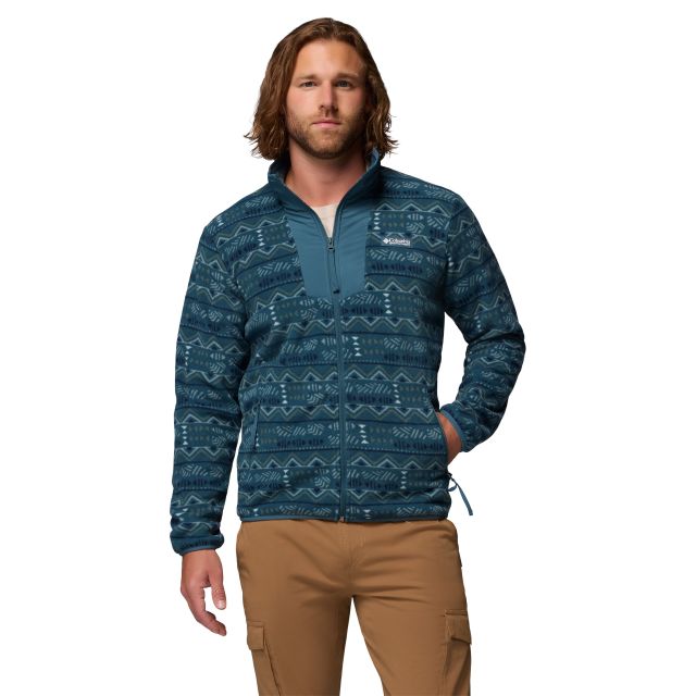 Columbia Mens Sequoia Grove Printed Full Zip Fleece