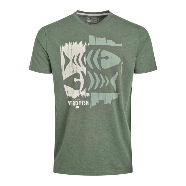 Weird Fish Mens Double Fish Eco Graphic T-Shirt