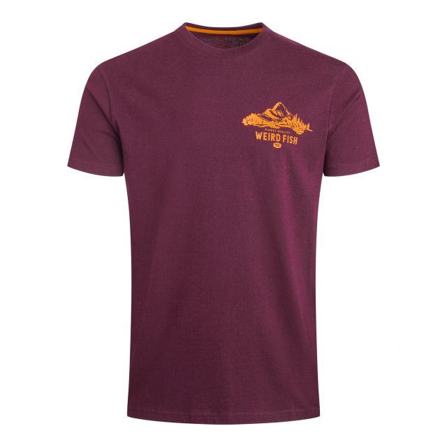 Weird Fish Mens Mountain Valley Graphic T-Shirt