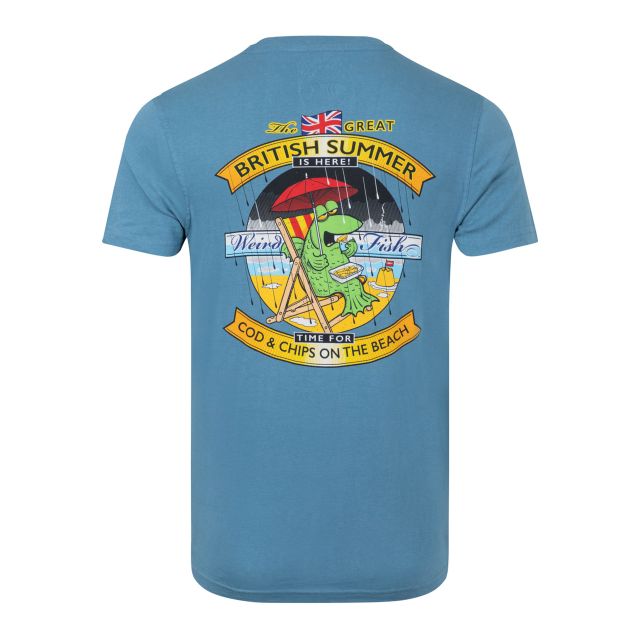 Weird Fish Mens Cod and Chips Back Print Artist T-Shirt