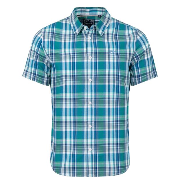 Weird Fish Mens Judd Short Sleeve Check Shirt