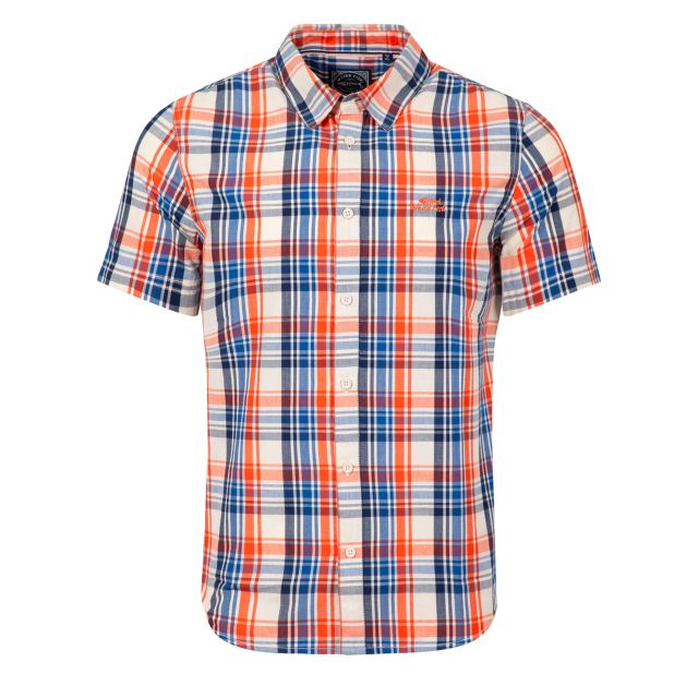 Weird Fish Mens Judd Short Sleeve Check Shirt