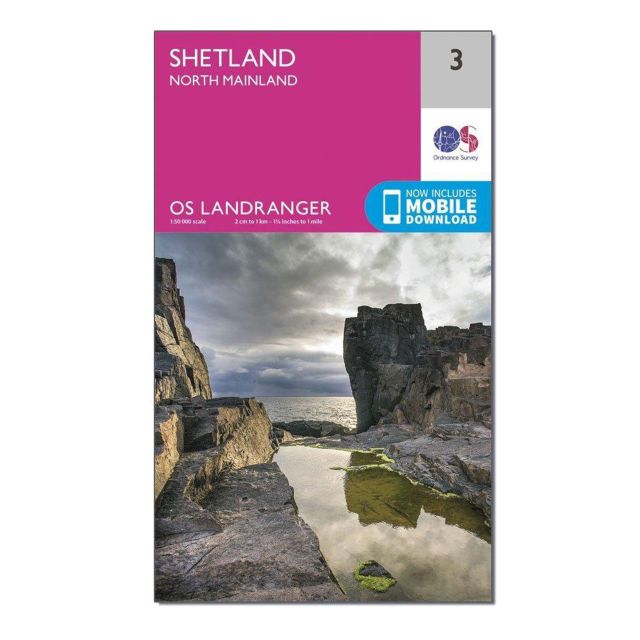 Ordnance Survey Land Ranger Map 003 Shetland - North Mainland