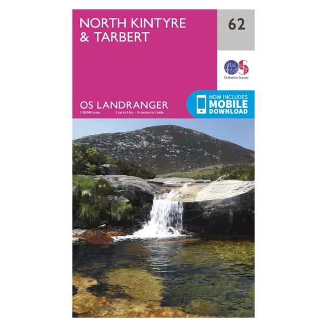 Ordnance Survey Land Ranger Map 062 North Kintyre and Tarber