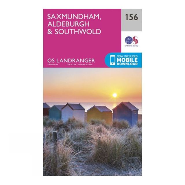 Ordnance Survey Land Ranger Map 156 Saxmundham, Aldeburgh and Surrounding Area