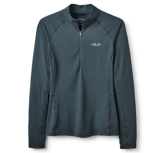 Rab Womens Sonic Long Sleeve Zip Top