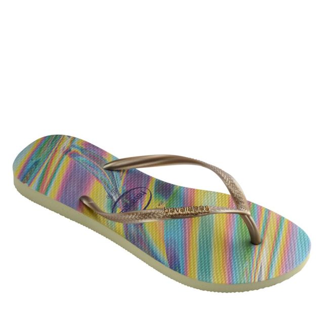Havaianas Womens Slim Iridescent Flip Flops