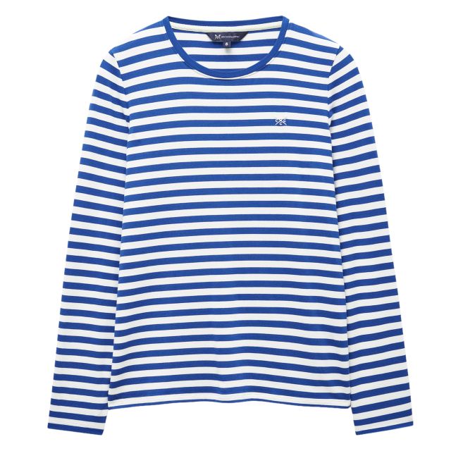 Crew Clothing Womens Soft Stripe Crew Neck T-Shirt