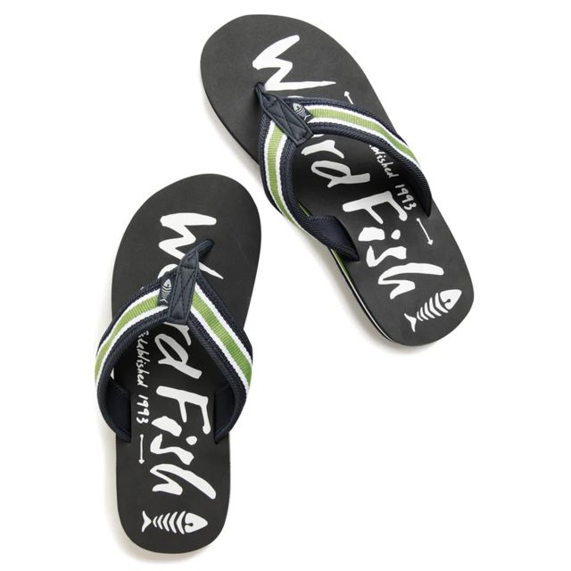 Weird Fish Menâs Waterford Print Flip Flops