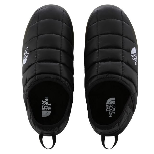 The North Face Mens Thermoball Insulated Traction Mule Slippers Black---White