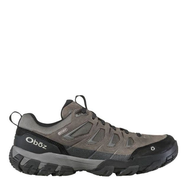 Oboz Mens Sawtooth X Low Wide Waterproof Hiking Shoes Charcoal