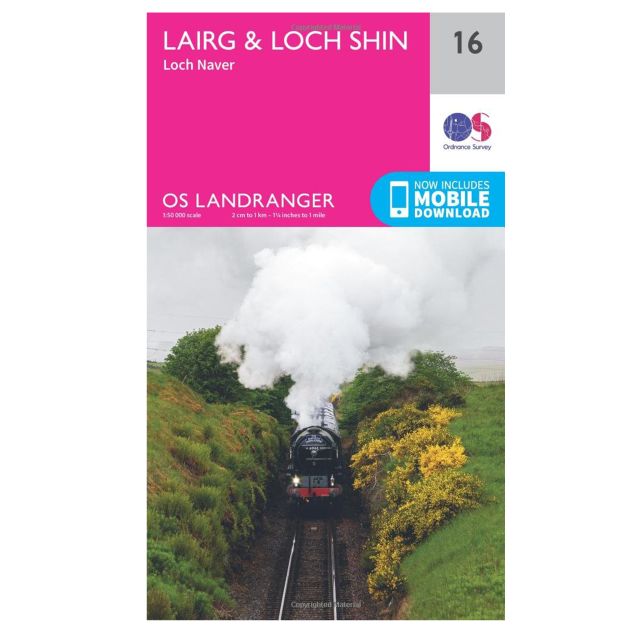 Ordnance Survey Land Ranger 16 Map Lairg and Loch Shin
